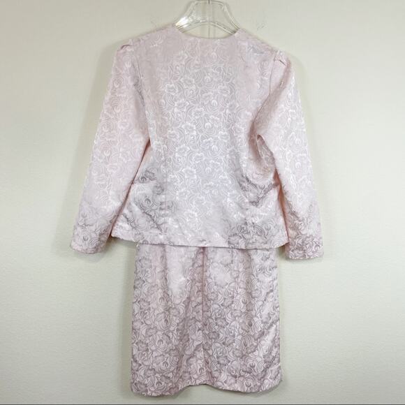 Vintage Pablo Collection Damask Suit Sz 10P - Picture 2 of 7